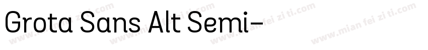 Grota Sans Alt Semi字体转换